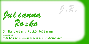 julianna rosko business card